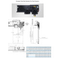 European Type Selcom AC VVVF Ouverture latérale Deux panneaux opérateur fournisseur de système